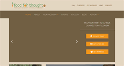 Desktop Screenshot of foodforthoughtojai.org