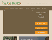 Tablet Screenshot of foodforthoughtojai.org